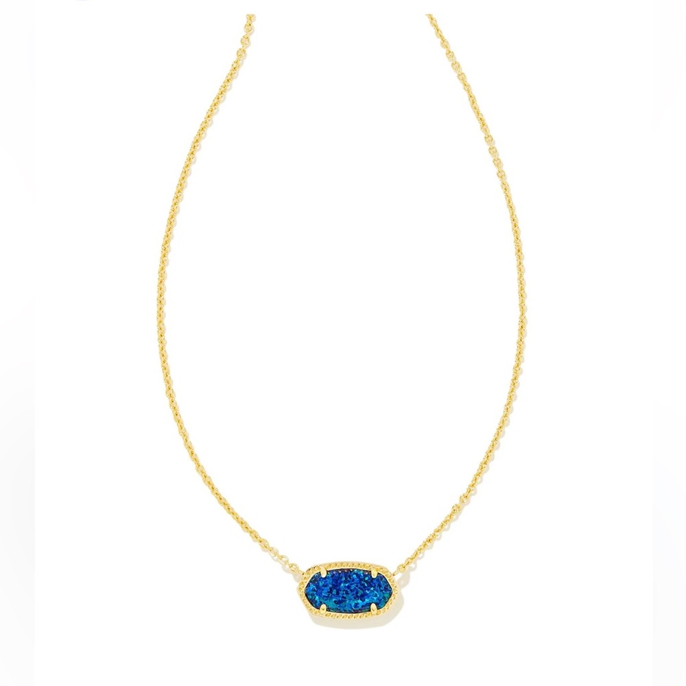 Kendra Scott Elisa Pendant Necklace- Cobalt Blue